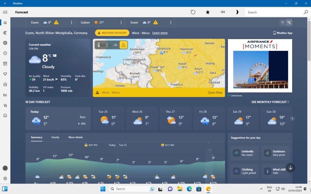 Features of MSN Weather